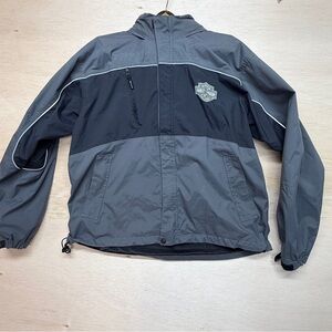 Harley Davidson Overpass Reflective Hooded Rain Jacket Men's Sz XL Grey Black